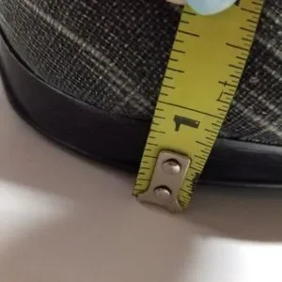 NINE WEST Smoochmeo gray and white plaid wedges pumps size 10 - Picture 8 of 9